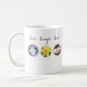 Caneca De Café Live.Laugh.Love.