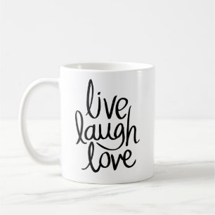 Caneca De Café Live Laugh Love Cup