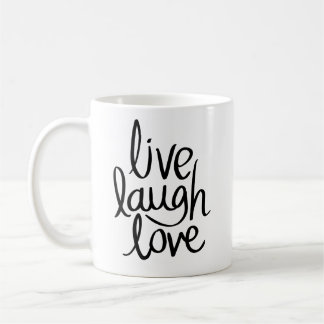Caneca De Café Live Laugh Love Cup