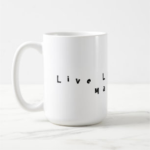 Caneca De Café Live Laugh Play Mahjong