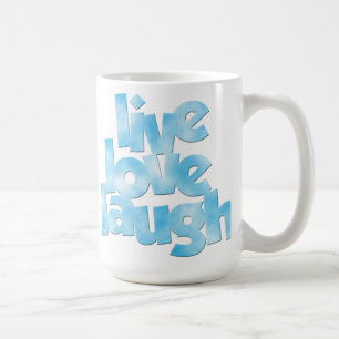 Caneca De Café Live Love Laugh Mug