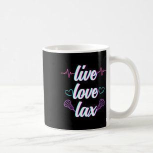 Caneca De Café Live Love Lax Lacrosse Lover Para Mulheres Raparig
