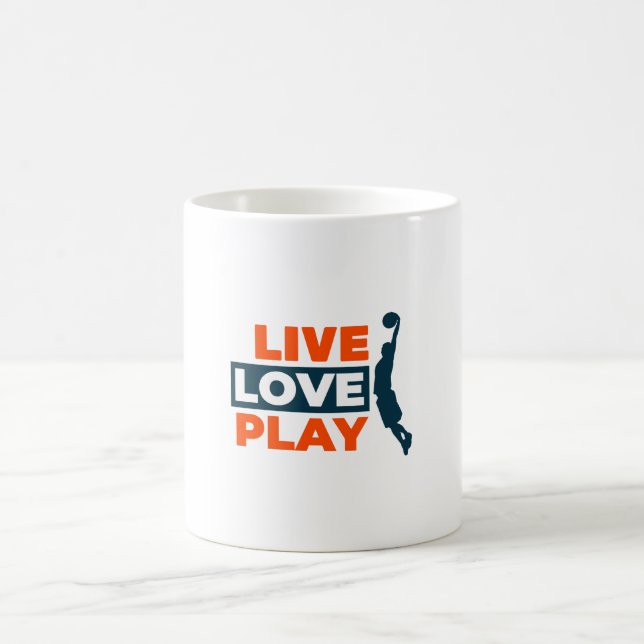 Caneca De Café Live Love Play Basball (Centro)