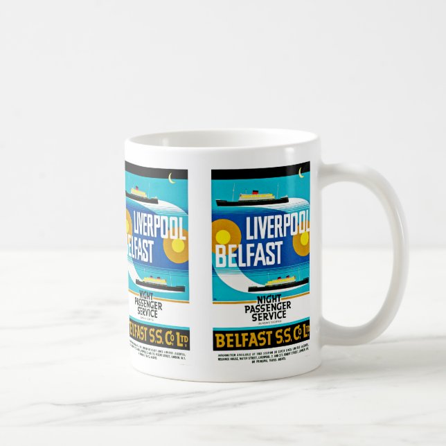 Caneca De Café Liverpool - Belfast Ferry (Direita)