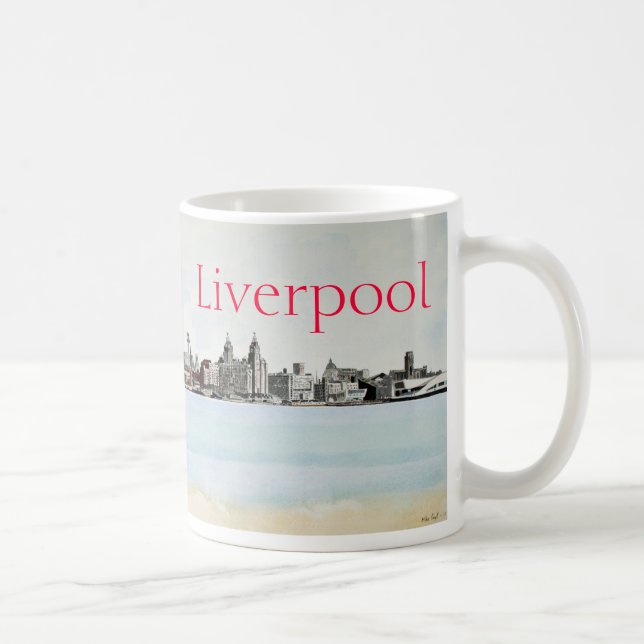 Caneca De Café Liverpool - Skyline (Direita)