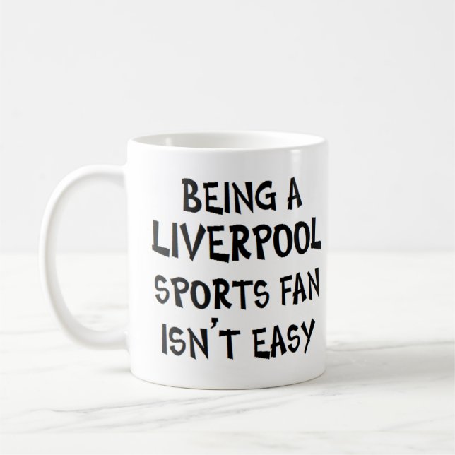 Caneca De Café liverpool sports fan, being (Esquerda)