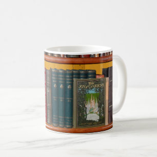 Caneca De Café livraria da biblioteca de livros