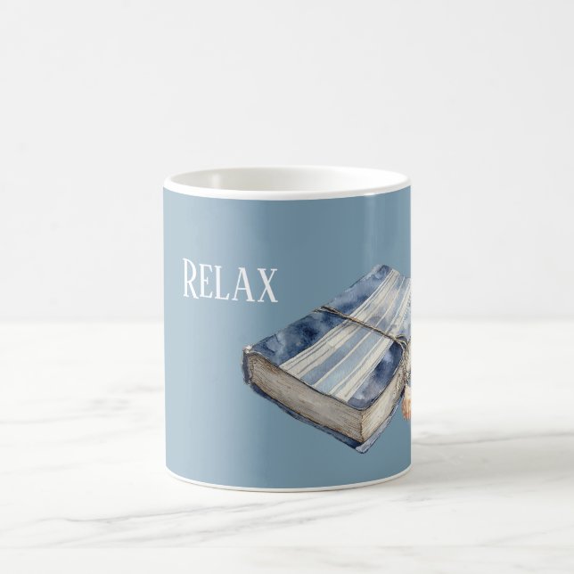 Caneca De Café Livro Azul Relax (Centro)
