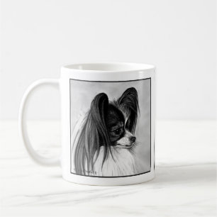 Caneca De Café Livro Branco e Negro Desenho de Glenda Harlan