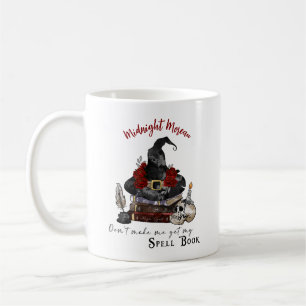 Caneca De Café Livro de Feitiços de Chapéu de Bruxa Engraçado 