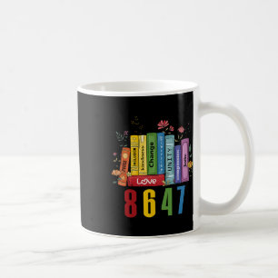 Caneca De Café Livro de Flores de Direitos Iguais 8647 Trump Femi