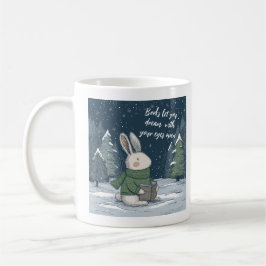 Caneca De Café Livro de Leitura Aconchegante de Inverno