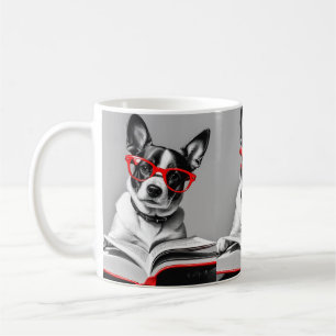 Caneca De Café Livro de Leitura de Cães