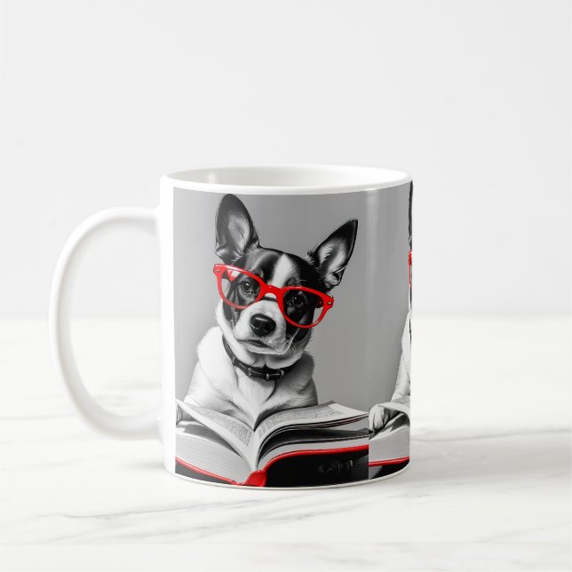 Caneca De Café Livro de Leitura de Cães (Esquerda)