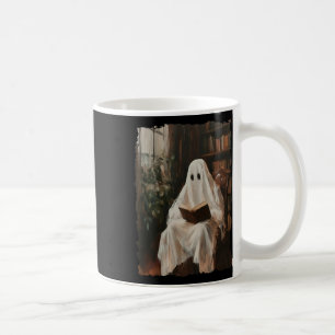 Caneca De Café Livro de Leitura do Livro de Halloween da Bibliote