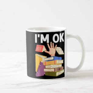 Caneca De Café Livro de leitura engraçado nerd bibliotecário prof