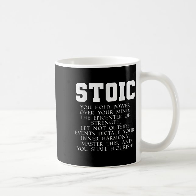 Caneca De Café Livro do Império Romano Citação Marcus Aurelius St (Direita)