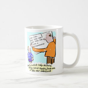 Caneca De Café Livro Leitura da Criança Muito Ambicioso