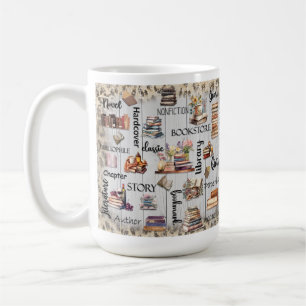 Caneca De Café Livro Sobre Leitores Bibliófilos Mug Gift