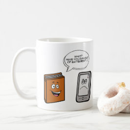 Caneca De Café Livro vs eBook