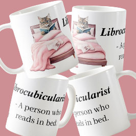Caneca De Café Livrocubicularistas lendo na cama