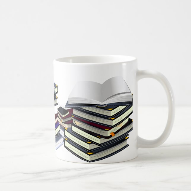 Caneca De Café Livros (Direita)