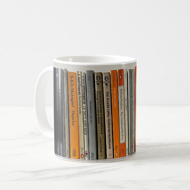 Caneca De Café Livros (Frente Esquerda)