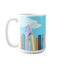 Caneca de Café Livros Borboleta