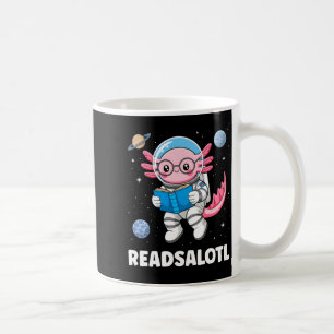 Caneca De Café Livros de Axolotl lidosaxolotl lendo bicho da seda
