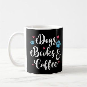 Caneca De Café Livros De Cães E Café