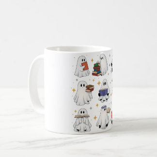Caneca De Café Livros de Leitura do Fantasma