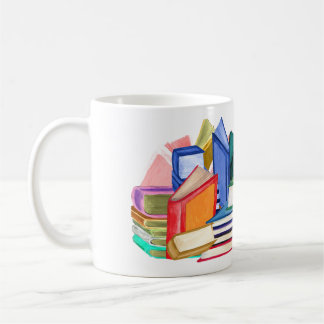 Caneca De Café Livros dos livros e mais livros