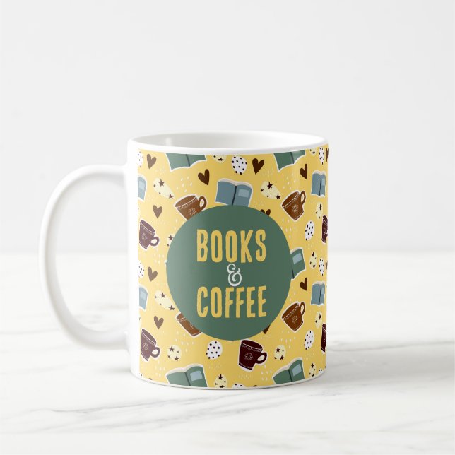 Caneca De Café Livros e café (Esquerda)