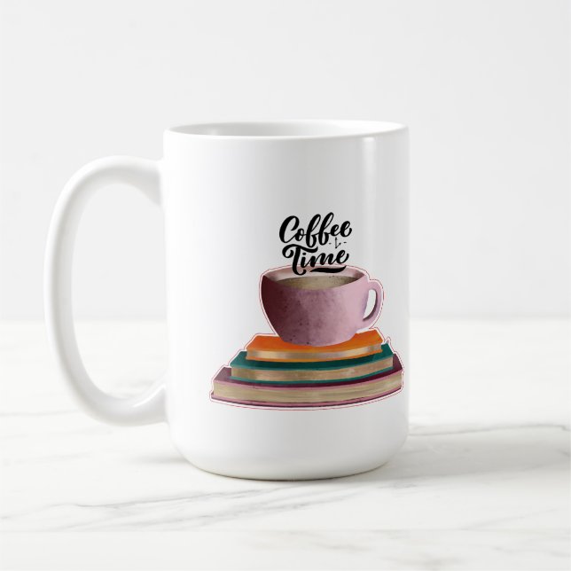 Caneca De Café Livros e Café (Esquerda)