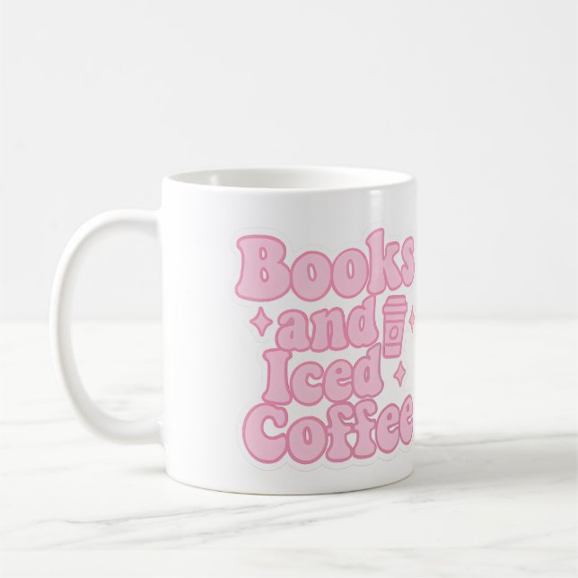 Caneca De Café Livros e café gelado (Esquerda)