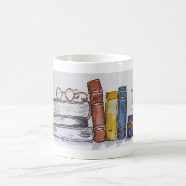 Caneca De Café Livros e chá (Centro)