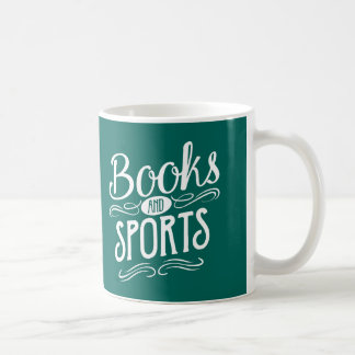 Caneca De Café Livros e esportes