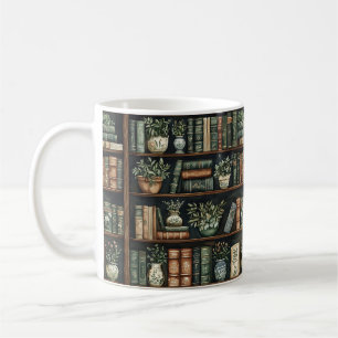 Caneca De Café Livros e flores
