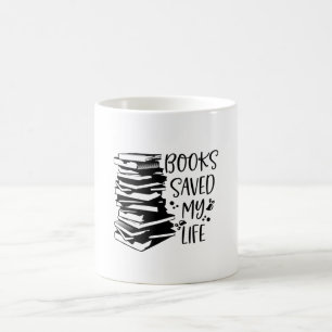 Caneca De Café Livros salvaram minha vida