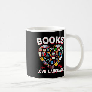 Caneca De Café Livros São Minha Linguagem do Amor Livros Coração