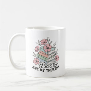 Caneca De Café Livros são minha terapia