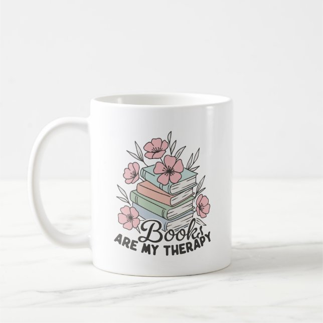 Caneca De Café Livros são minha terapia  (Esquerda)