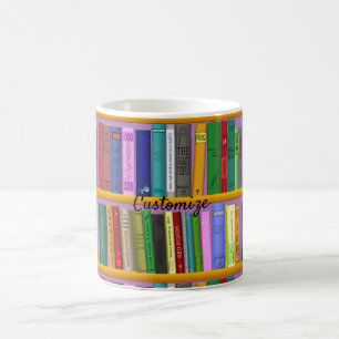 Caneca De Café Livros sobre prateleiras Thunder_Cove