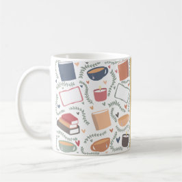 Caneca De Café Livros, Velas E Chá