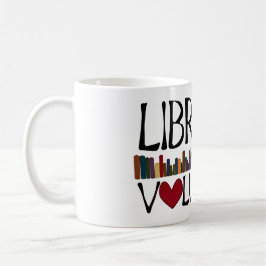 Caneca De Café Livros voluntários da biblioteca
