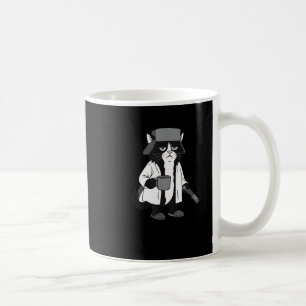 Caneca De Café Lixeira Cheia Piada de Natal de Gato Engraçado _1