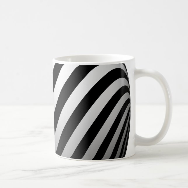 Caneca De Café Lixeira Preta e Branca (Direita)