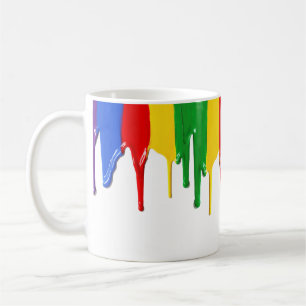 Caneca De Café Lixiviando Paint Modern Art Coffee Mug