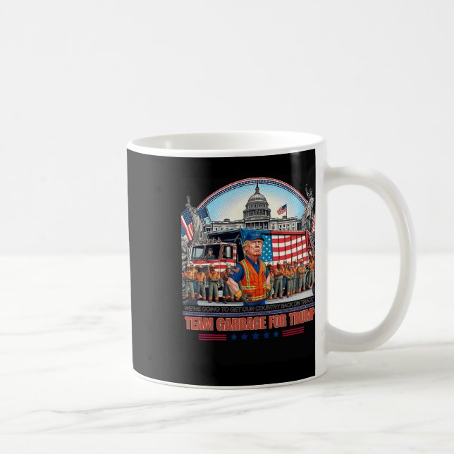 Caneca De Café Lixo Para A Equipe De Tremores Votar Trump Engraça (Direita)