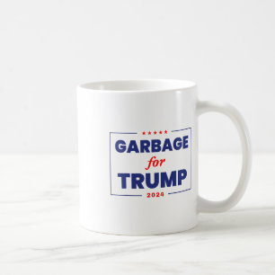Caneca De Café Lixo Para Trump 2024, Funny Trump Supporter 1